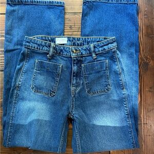 Pilcro Women's Blue Boot Cut Jeans